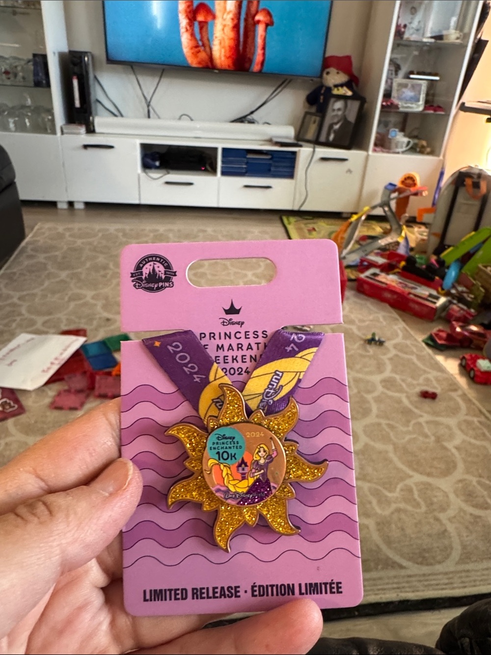 Disney princess Marathon weekend 2024 pin trading Rapunzel pin NWT